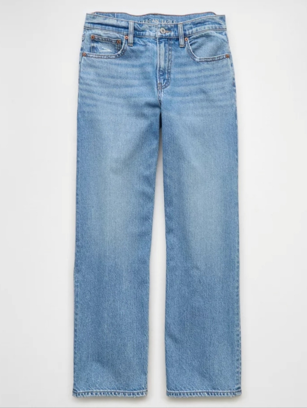 American Eagle Outfitters Light Blue Straight-Leg Jeans Size 2